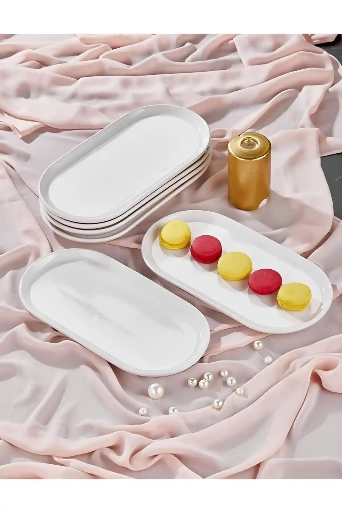 Kütahya Serisi 4’lü Servis Sunum Tabakları Modern Şıklık ve Dayanıklılık Sunar