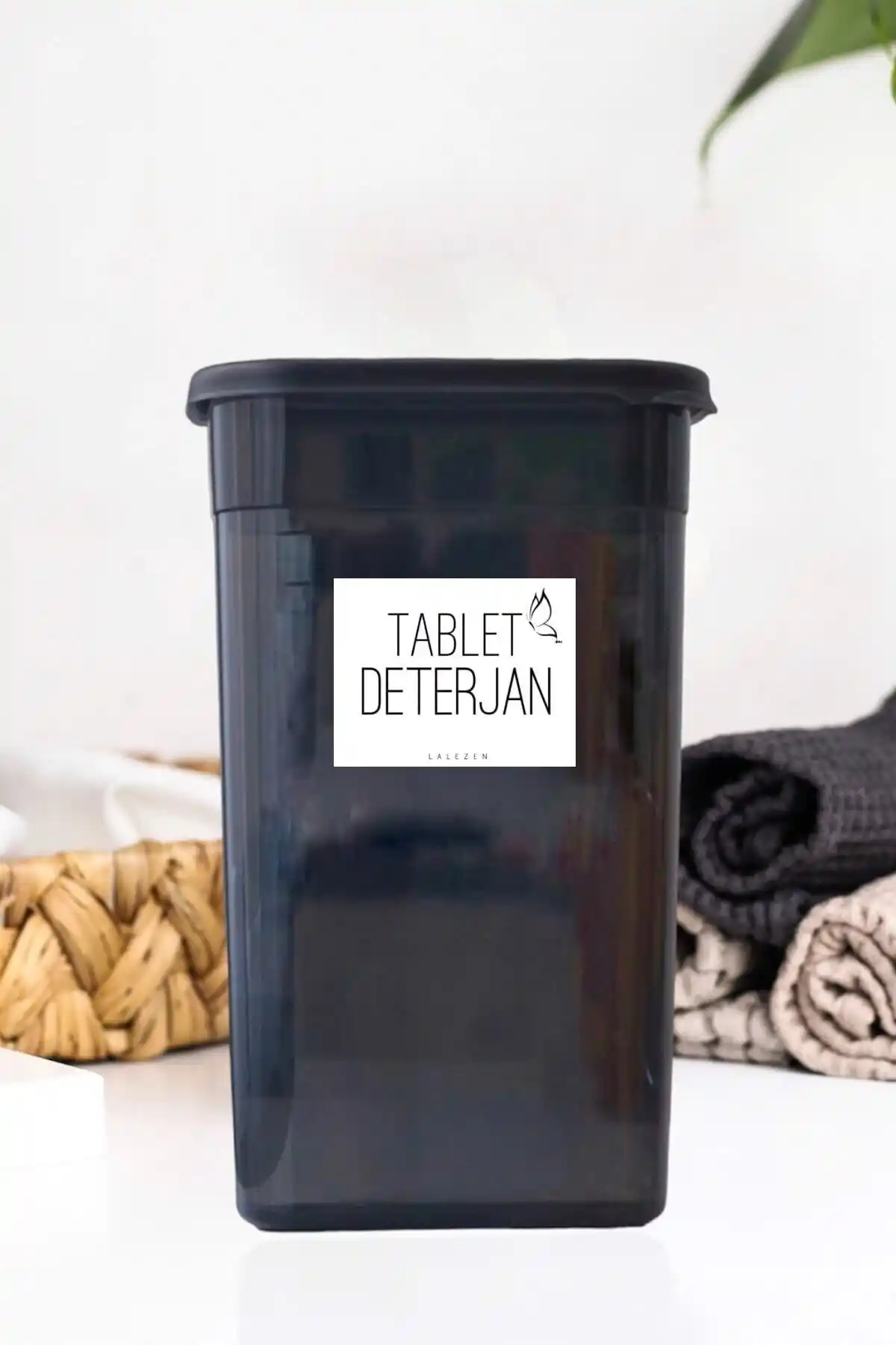 LALEZEN HOME Tablet Deterjan Kutusu Modern Tasarım ve Geniş Hacim ile Mutfak Dekorunuza Şıklık Katıyor
