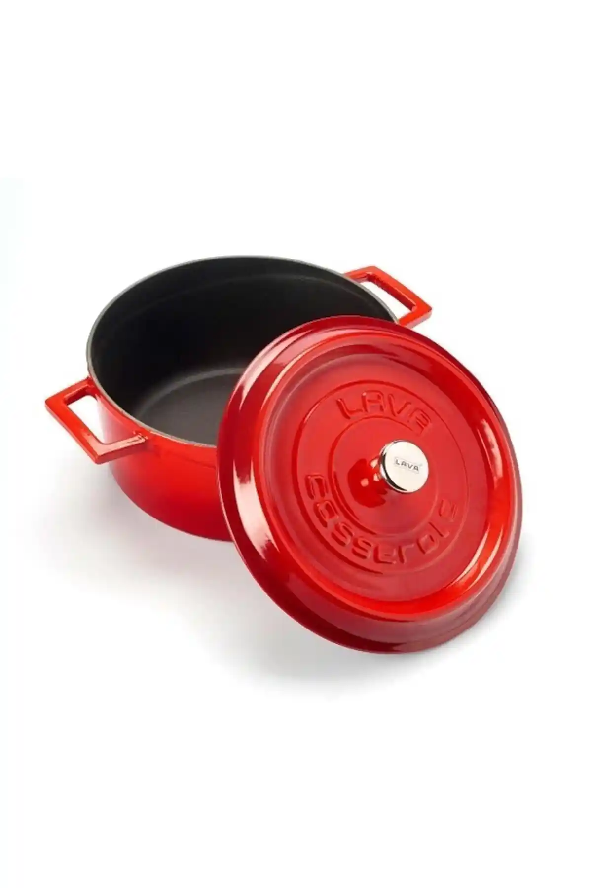 Lava Kapak Demir Döküm Tencere 24 Cm Kırmızı: Dayanıklı ve Estetik Mutfak Gereci