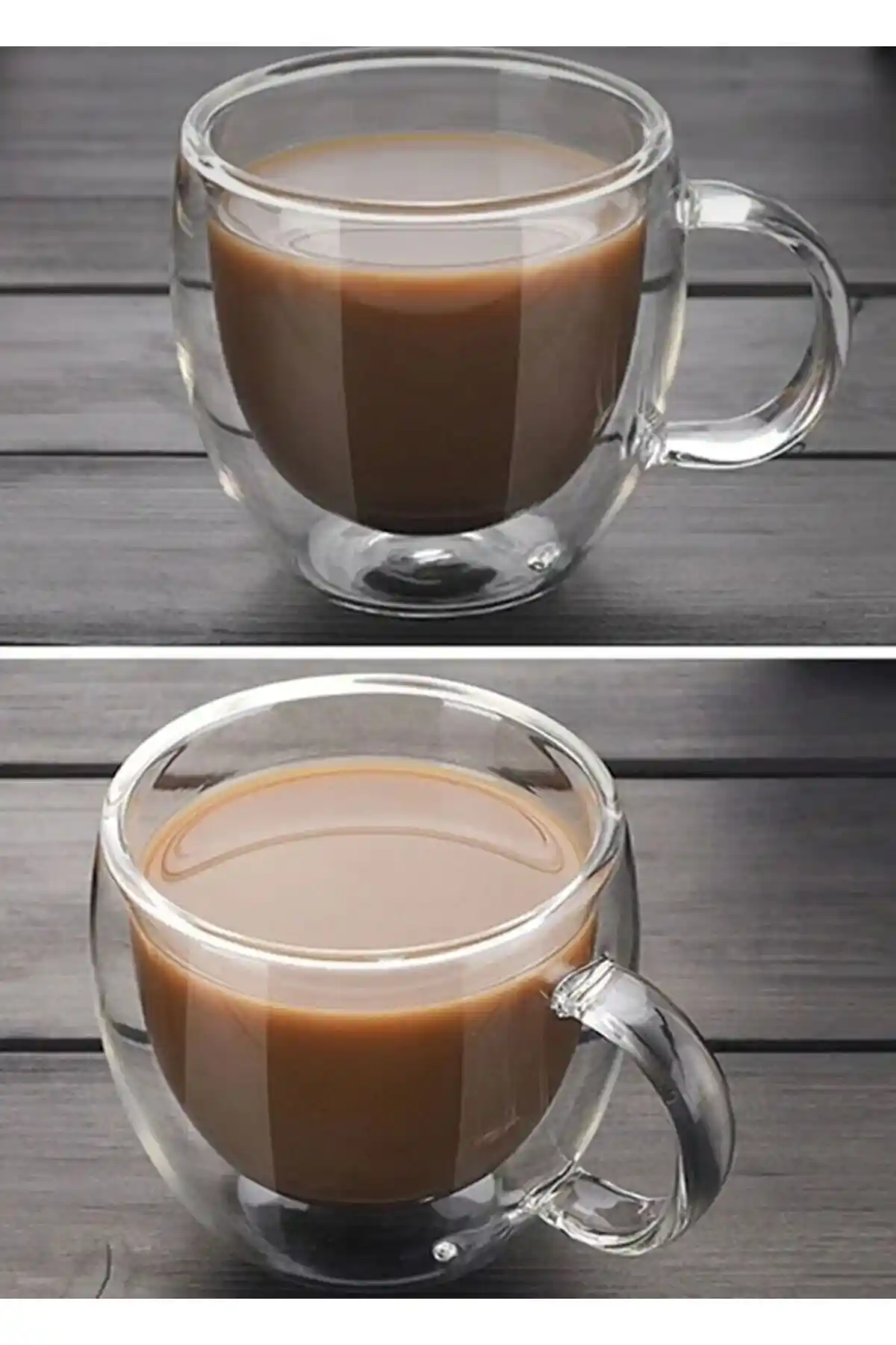 M Mimoza Park Çift Camlı Çift Cidarlı Bardak - Modern Tasarım ve Yüksek Isıya Dayanıklılık