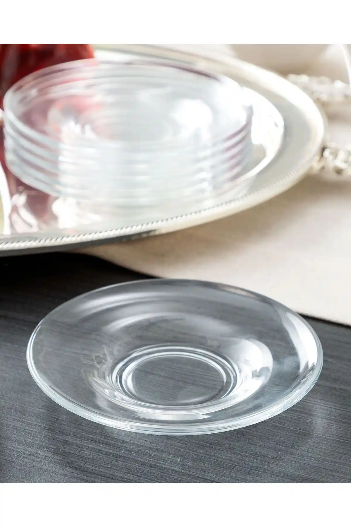 Madame Coco Marmion 6'lı Çay Tabağı Seti Modern ve Şık Tasarımıyla Günlük Kullanıma Uygun