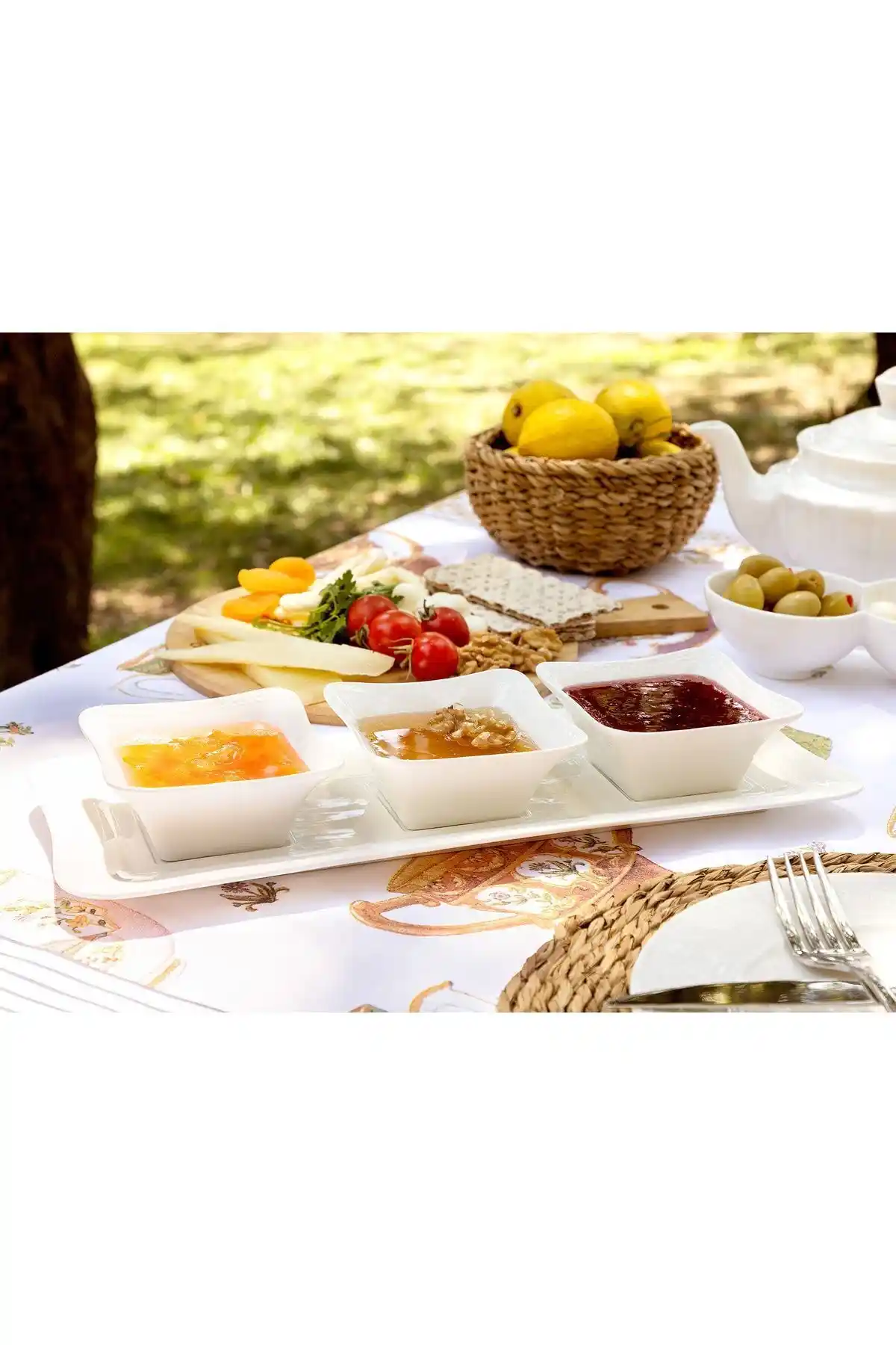 Madame Coco New Petit Concept 4 Parça Sunum Tabağı Modern ve Dayanıklı Tasarım