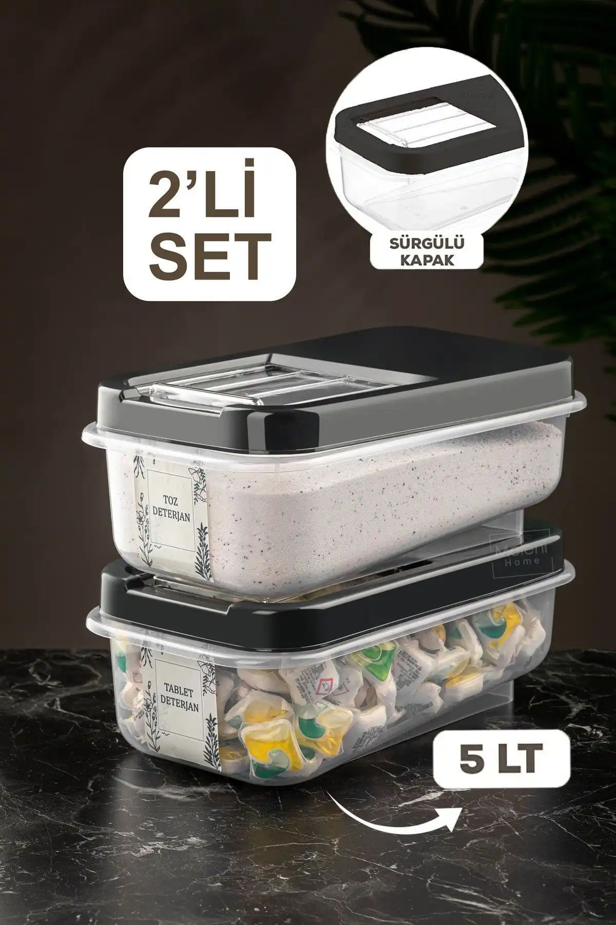 Meleni Home 2'li Kayar Kapaklı Deterjan Saklama Kutuları Karşılaştırması ve Özellikleri