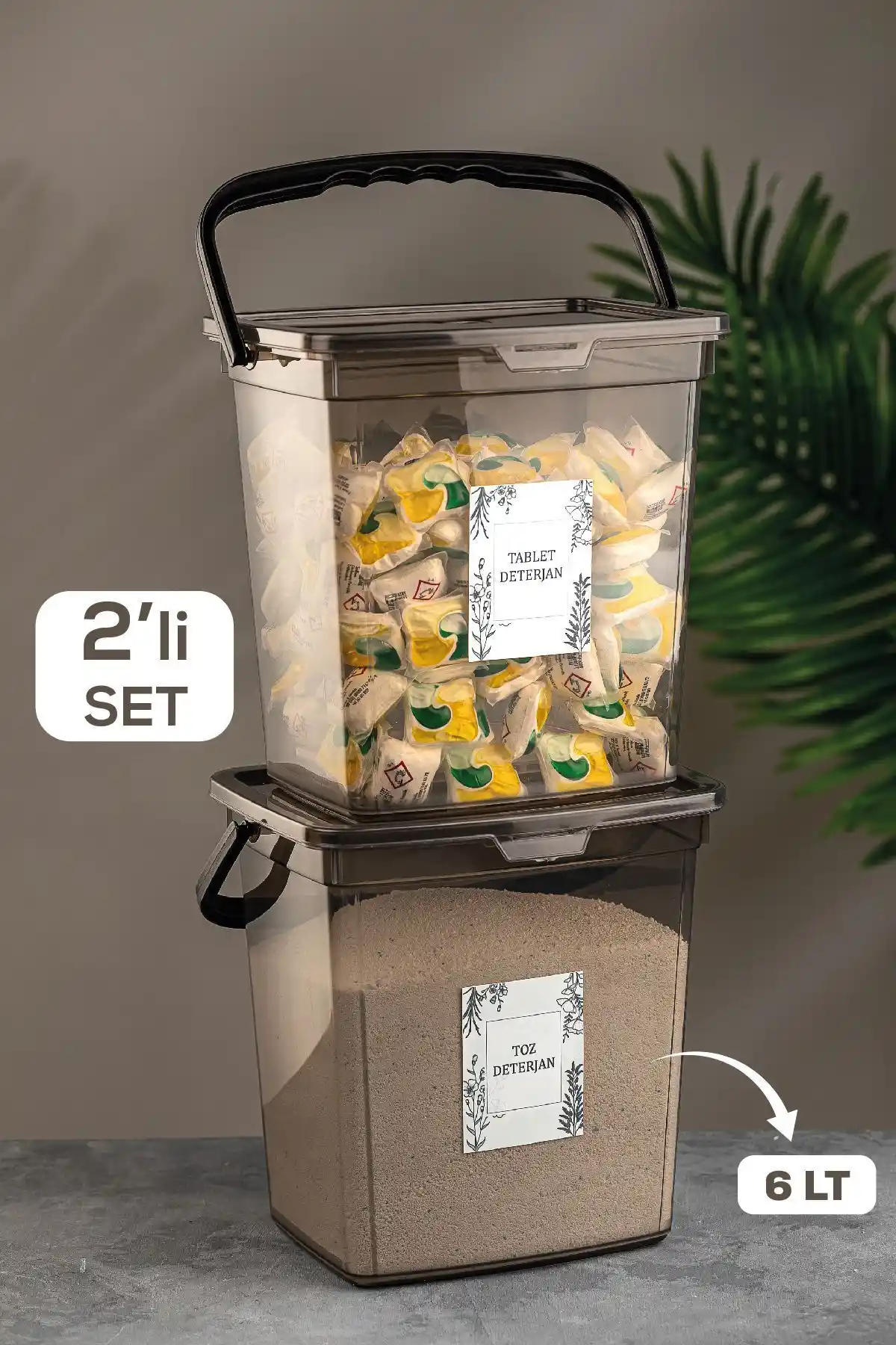 Meleni Home 6 Litre Deterjan Saklama Kabı: Dayanıklı ve Çok Amaçlı Mutfak Düzenleyici