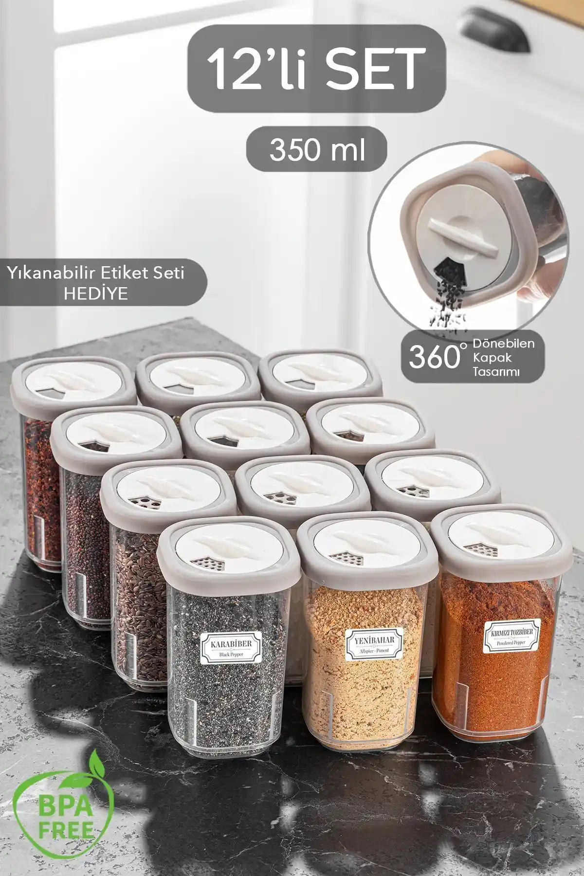 Meleni Home Baharatlık Seti ve Vienev Erzak Saklama Kabı Karşılaştırması