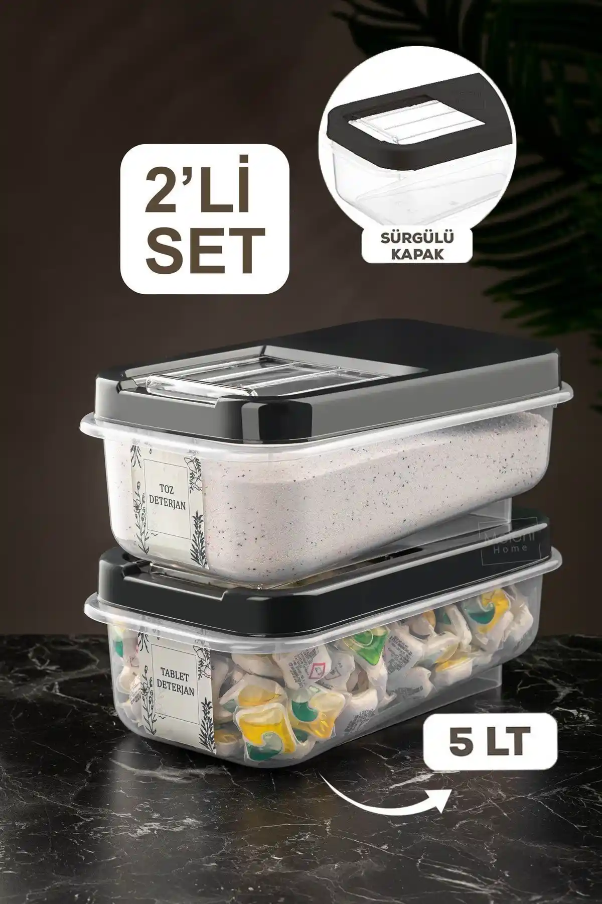 Meleni Home ve Nandy Home 5 Lt Kayar Kapaklı Saklama Kapları Karşılaştırması