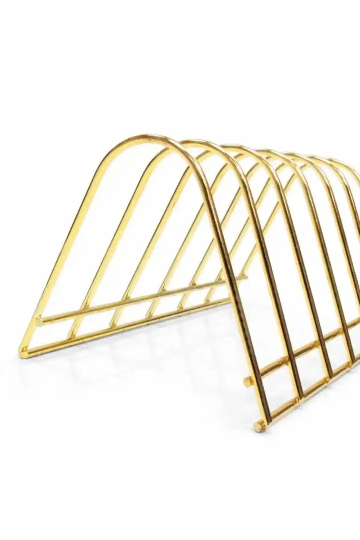 Metal Ferforje Gold Tabak Standı 6'lı Dekoratif ve Pratik Mutfak Aksesuarı