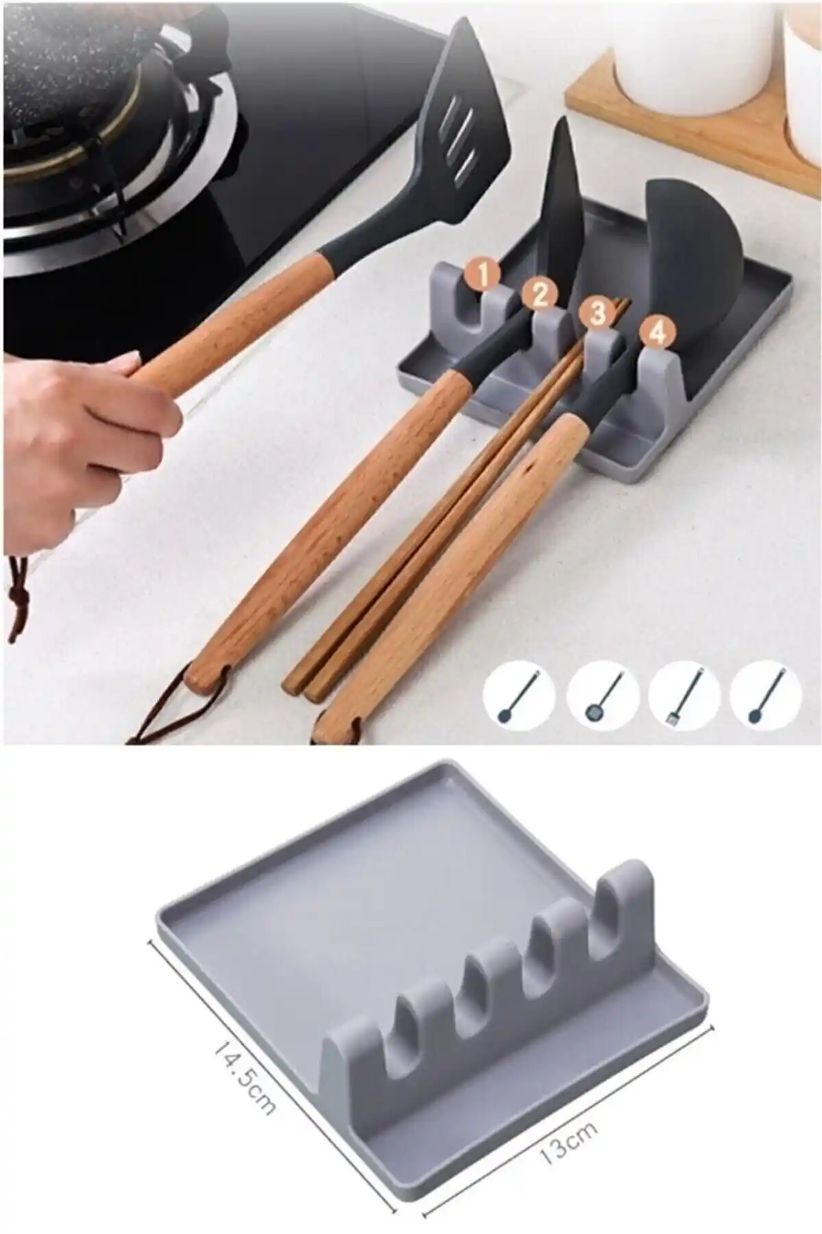 Mutfak Düzenini Kolaylaştıran ORGANİZERS Tabak Tutucu ve Kaşıklık Çözümü