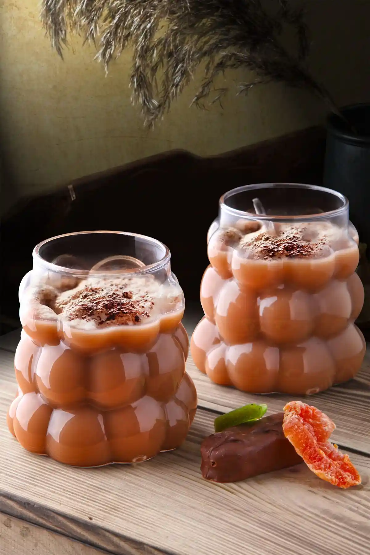 Nandy Home 2'li Üzüm Model Borosilikat Cam Kahve ve Kokteyl Bardakları