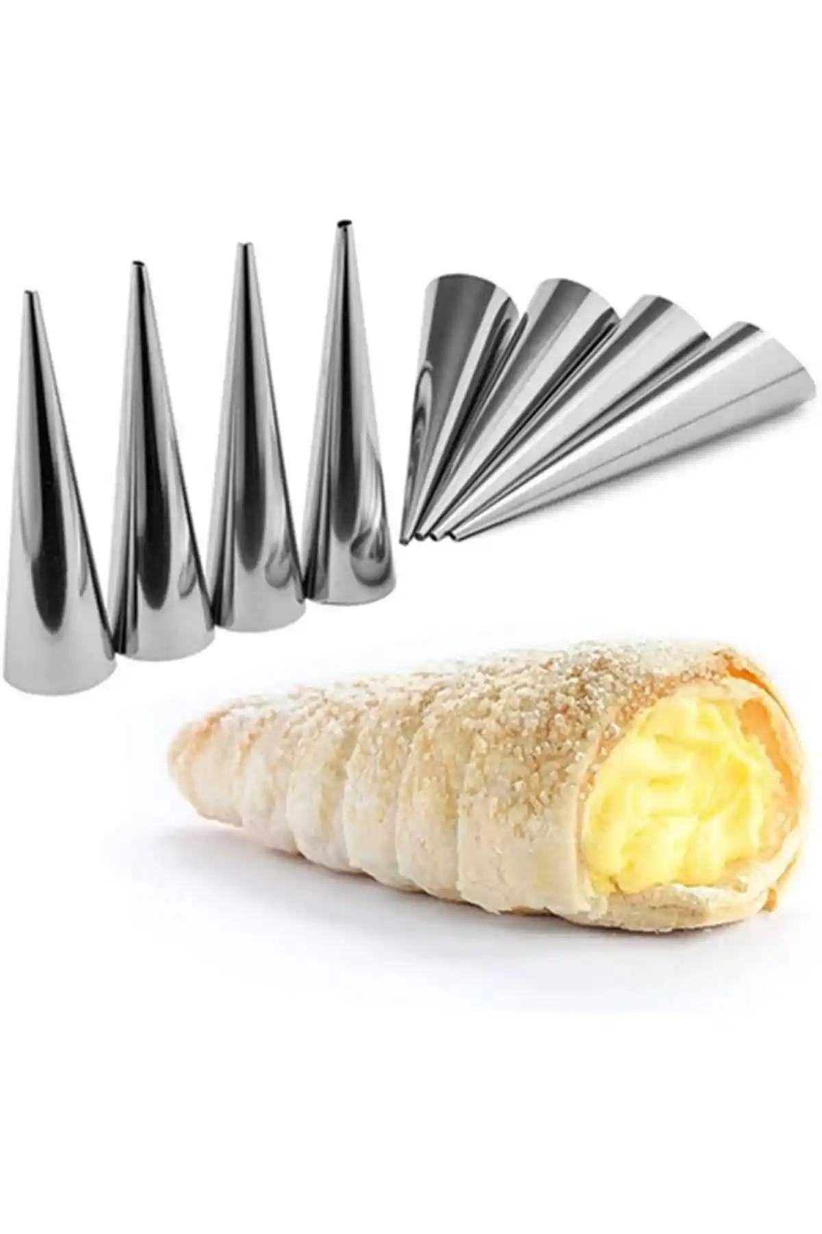 Narkalıp Paslanmaz Çelik Kek ve Tatlı Kalıp Seti 20'li, Dayanıklı ve Pratik Kullanım İçin