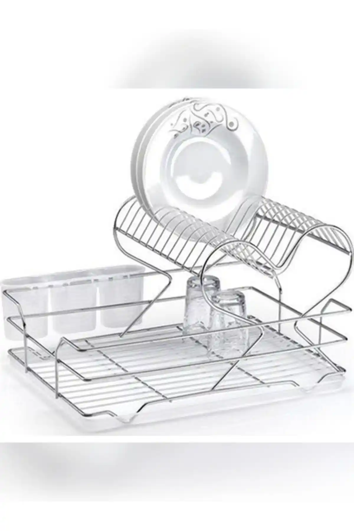 Nevhas İki Katlı Bulaşıklık: Modern ve Dayanıklı Mutfak Organizeri