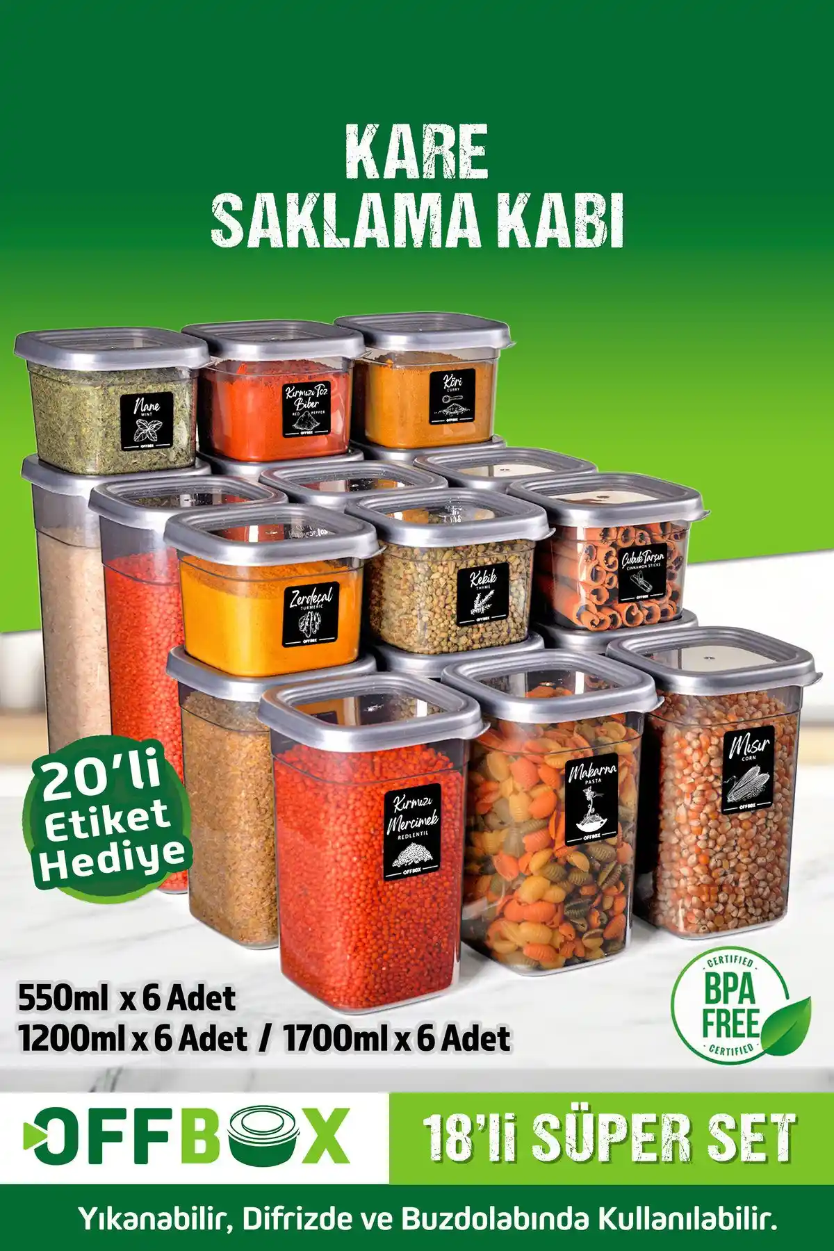 OFFBOX ve SWENCRAFT Saklama Kabı Setleri Karşılaştırması Mutfak Düzenlemesi ve Gıda Saklama Çözümleri