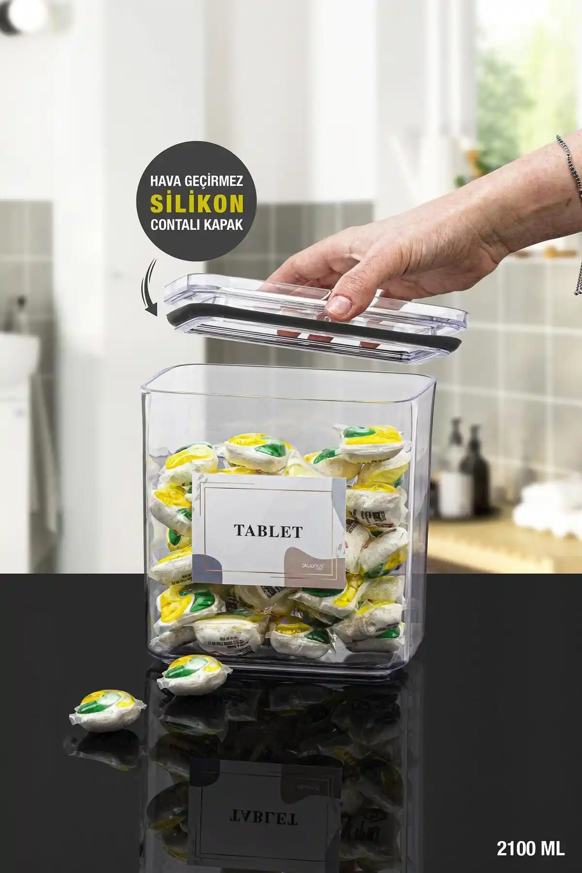 Okyanus Home Vakumlu Saklama Kabı Karşılaştırması 2.1 Lt ve 3.1 Lt Modelleri