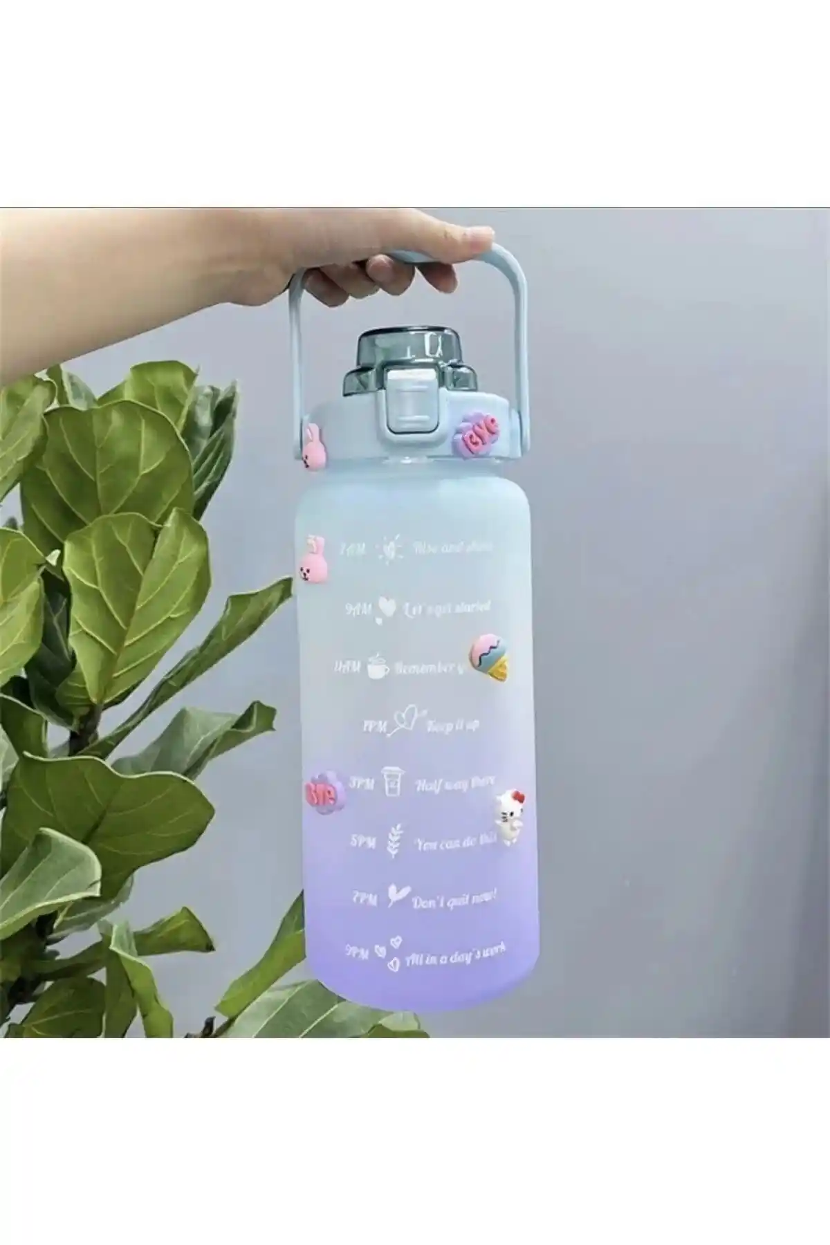 OSMEY Motivasyon Matara 2000 ml ile Günlük Su Tüketiminizi Artırın ve Sağlıklı Kalın