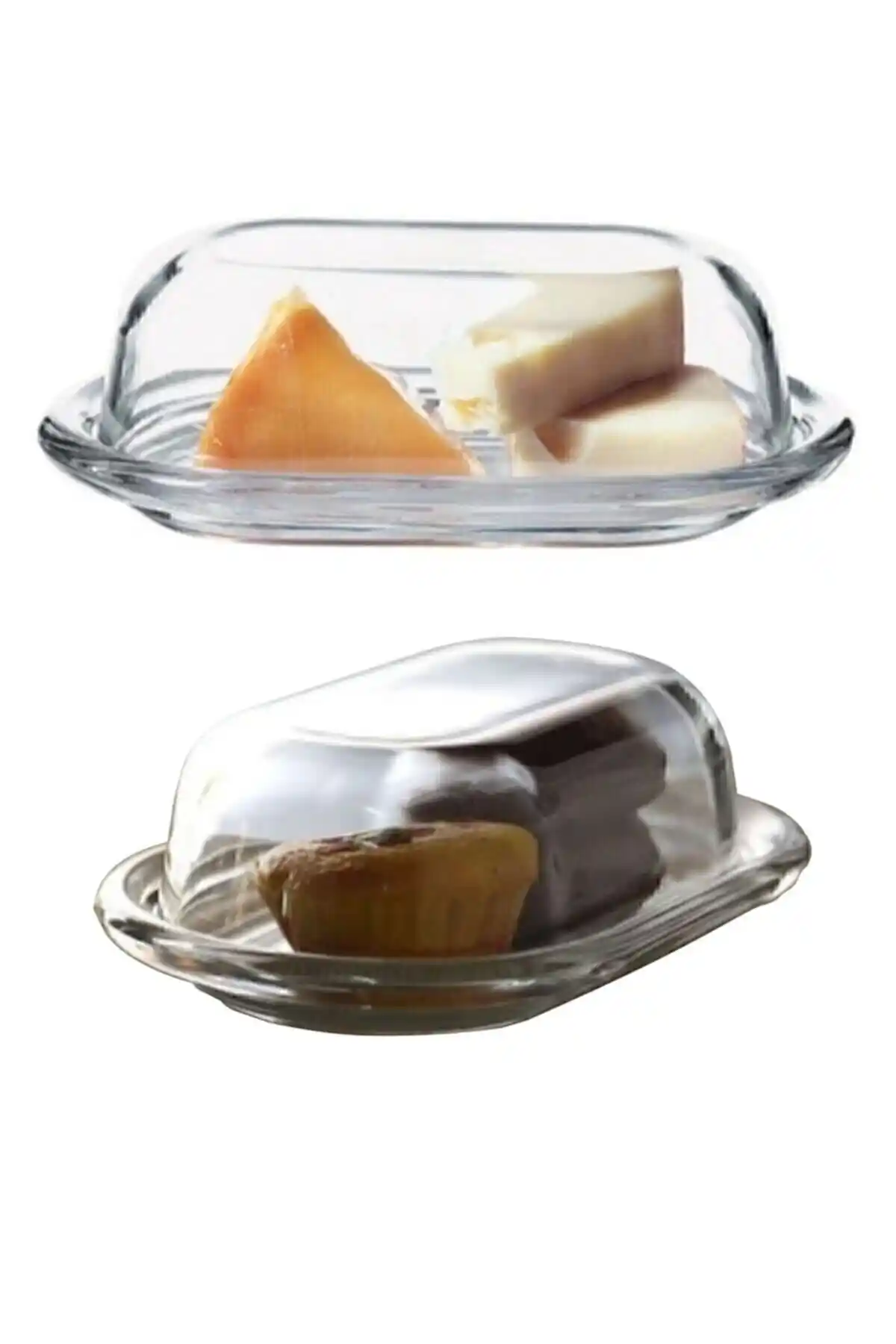 Paşabahçe 2 Adet 4 Parça Cam Saklama Kabı Seti Kahvaltı ve Sunumlar İçin Uygun