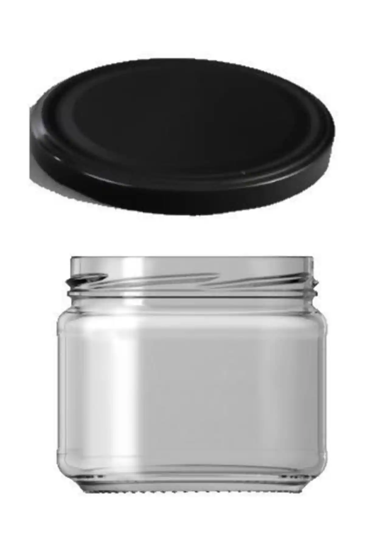 Paşabahçe 300 cc Siyah Kapaklı Cam Kavanozlar Mutfak Düzeni ve Estetik İçin Uygun