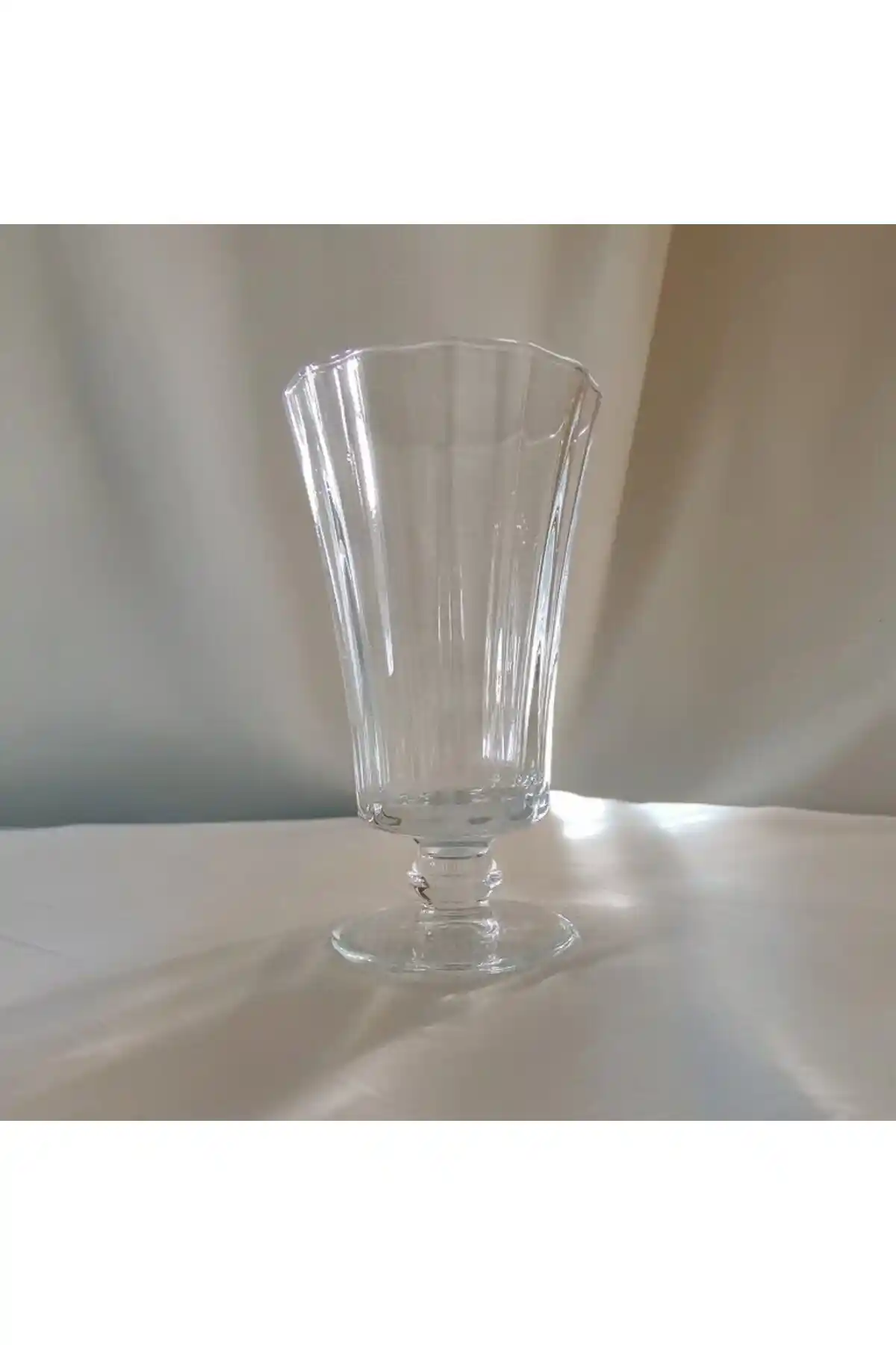 Paşabahçe 6'lı Diamond Cam Bardak Seti Tatlı, Dondurma ve Kahve Yanı İçin Uygun