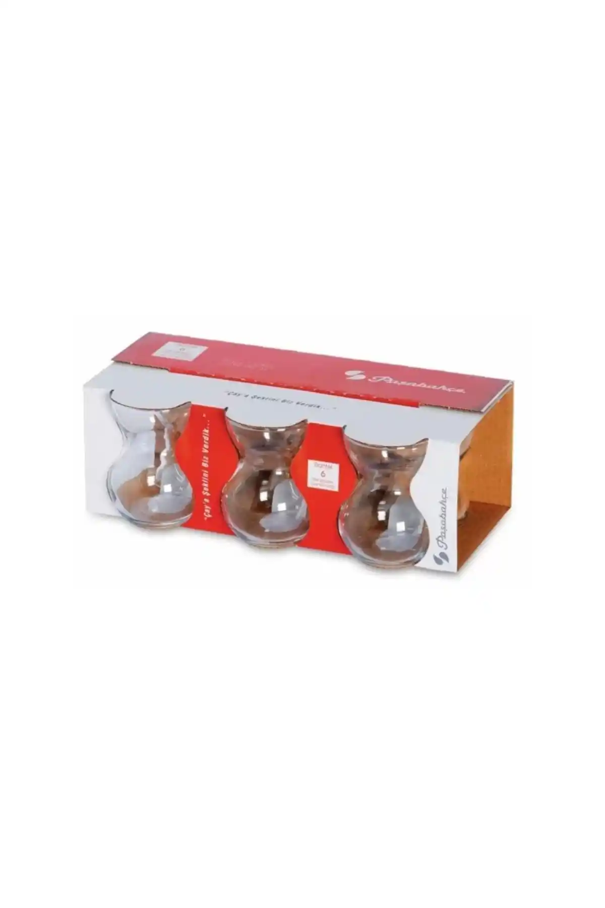 Paşabahçe Dantel Çay Bardağı 6'lı Seti - Şık ve Dayanıklı Cam Çay Bardakları