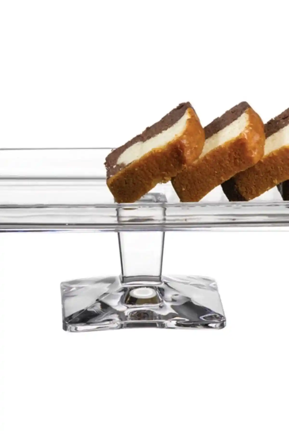 Paşabahçe Nude Ayaklı Baton Servis Tabağı: Şık ve Dayanıklı Modern Sofra Çözümü