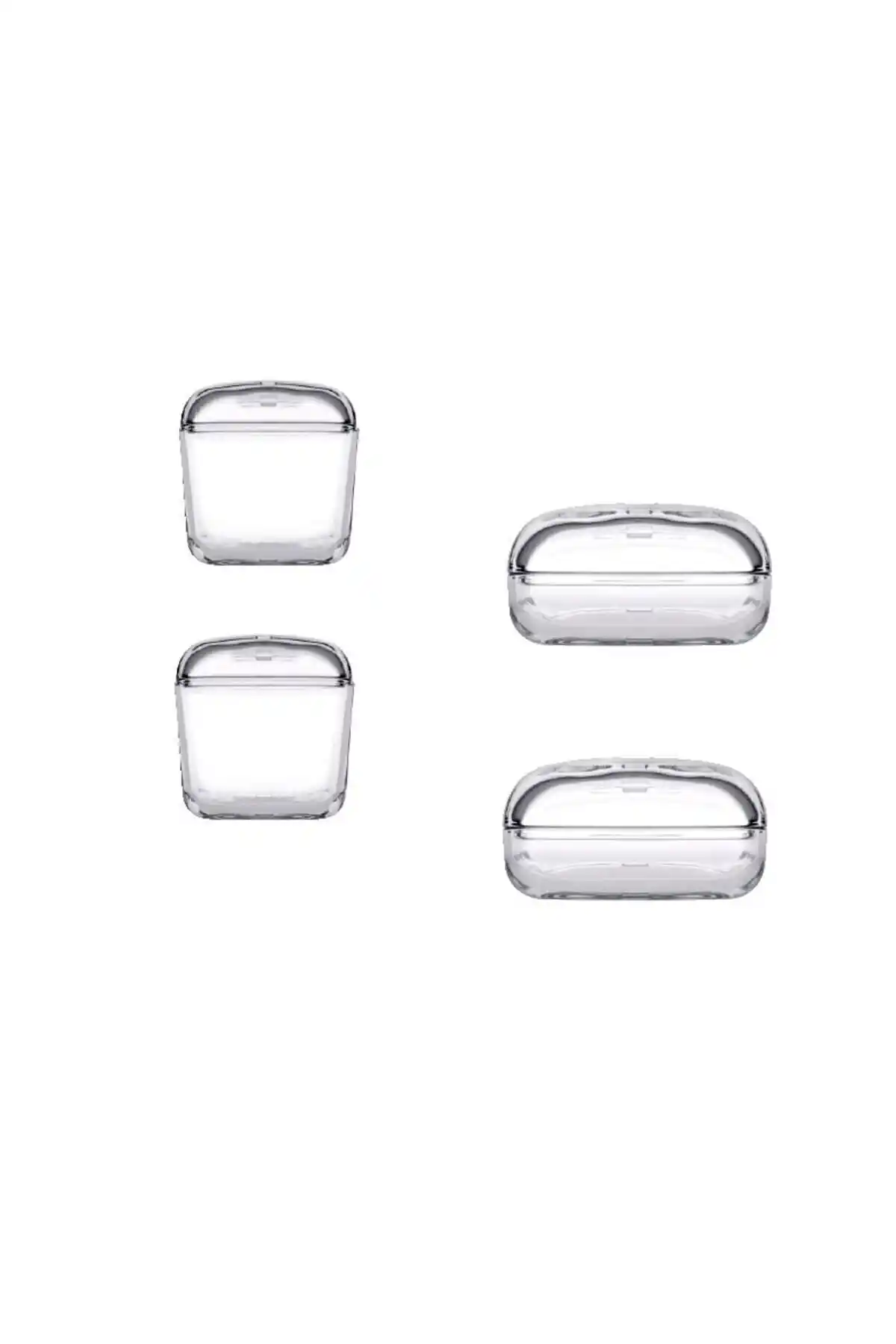 Paşabahçe Plus 96888 4'lü Cam Saklama Kabı Seti Modern ve Dayanıklı Tasarım