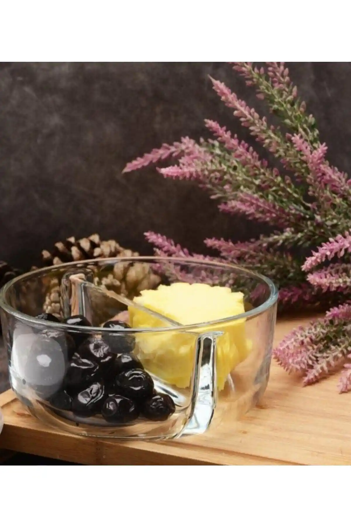 Paşabahçe Polar İki Bölmeli Kahvaltılık Cam Saklama Kabı Seti Modern ve Dayanıklı Tasarım