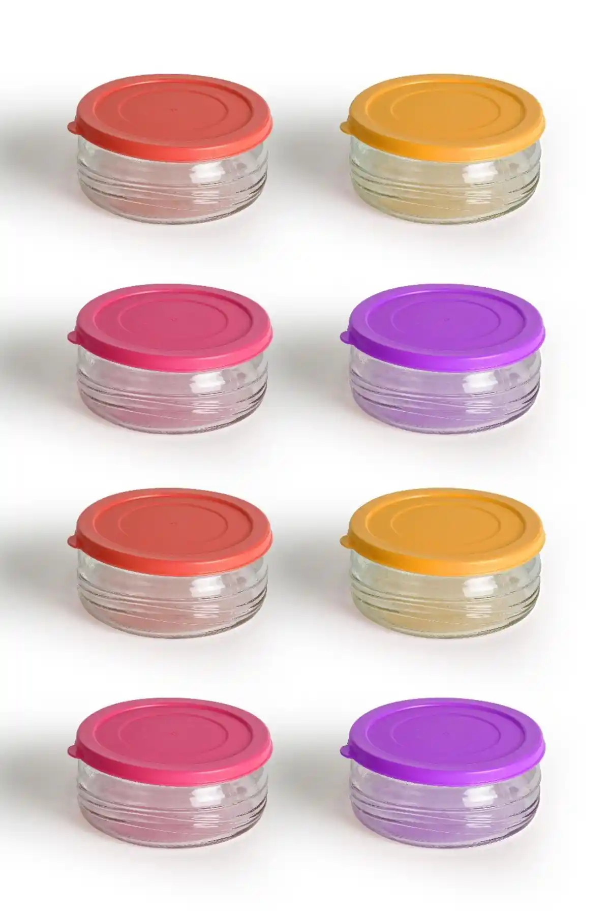 Paşabahçe Zuri 8'li Kahvaltılık ve Saklama Kabı Seti Şık ve Dayanıklı Mutfak Gereçleri