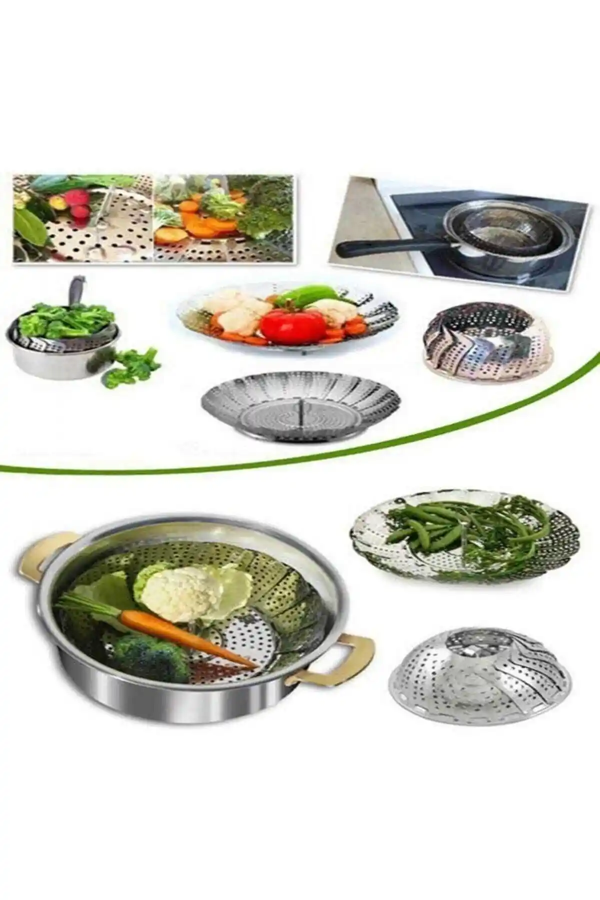 Paslanmaz Buharda Sebze Haşlama Sepeti: Sağlıklı ve Pratik Mutfak Çözümü