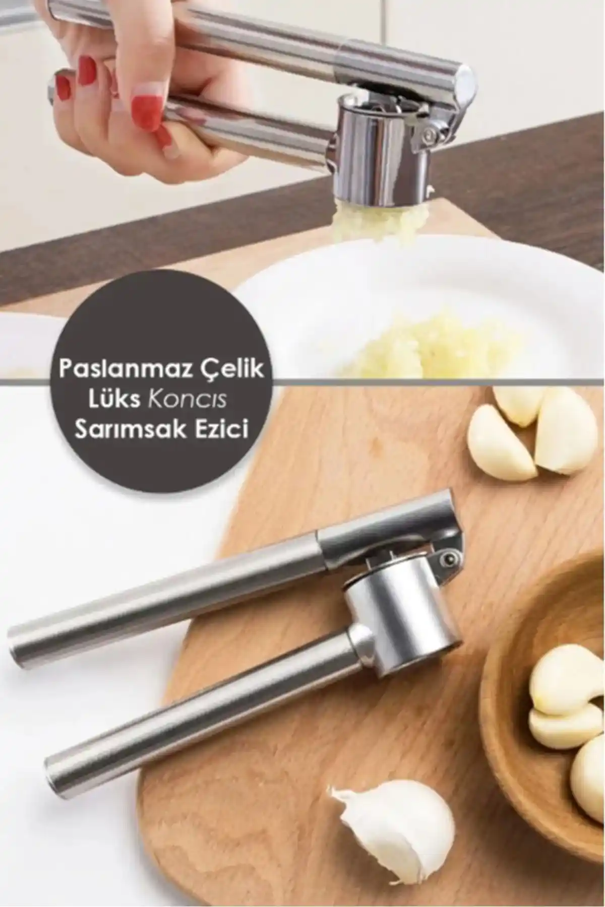 Paslanmaz Çelik Sarımsak Ezici: Dayanıklı ve Ergonomik Mutfak Gereci
