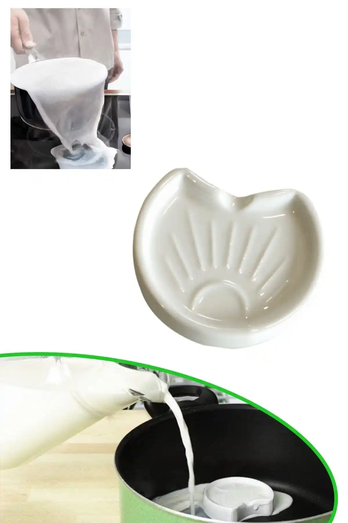 Pazarika Süt Taşırmaz: Kaynama Uyarıcı ve Taşma Önleyici Porselen Cihaz