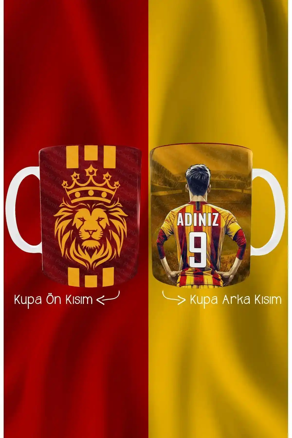 PembeCadde Erkek Hediye Forma ve Numaralı Kupa Seti Modern Tasarım ve Dayanıklılık