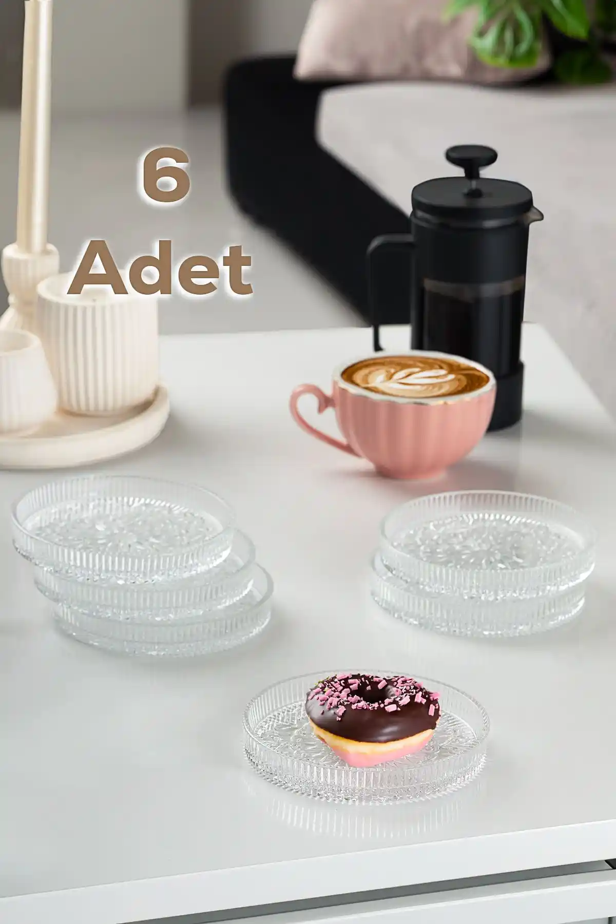 Porsima Rüya Desenli Dik Tabaklar: Şık ve Çok Yönlü Servis Çözümü