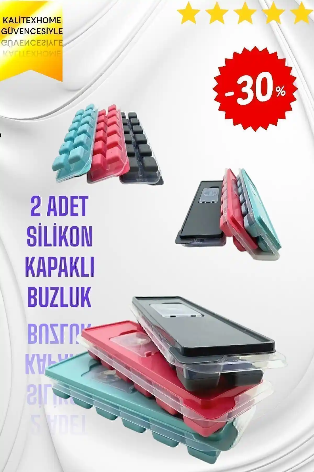 Pural Silikon Kapaklı Buzluk Seti: Dayanıklı ve Pratik Buz Kalıpları for Mutfak Kullanımı