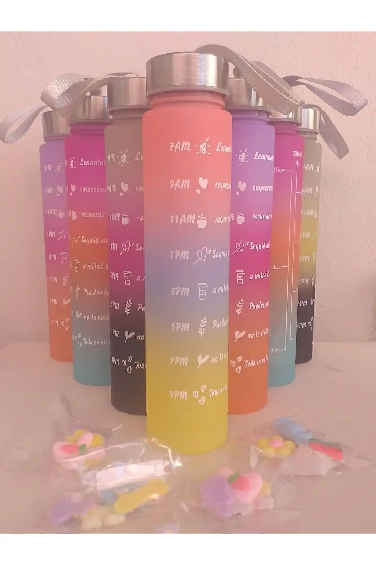 RENGARENK Motivasyonel Su Matarası: Sağlıklı ve Şık Günlük Kullanım İçin Tasarlandı