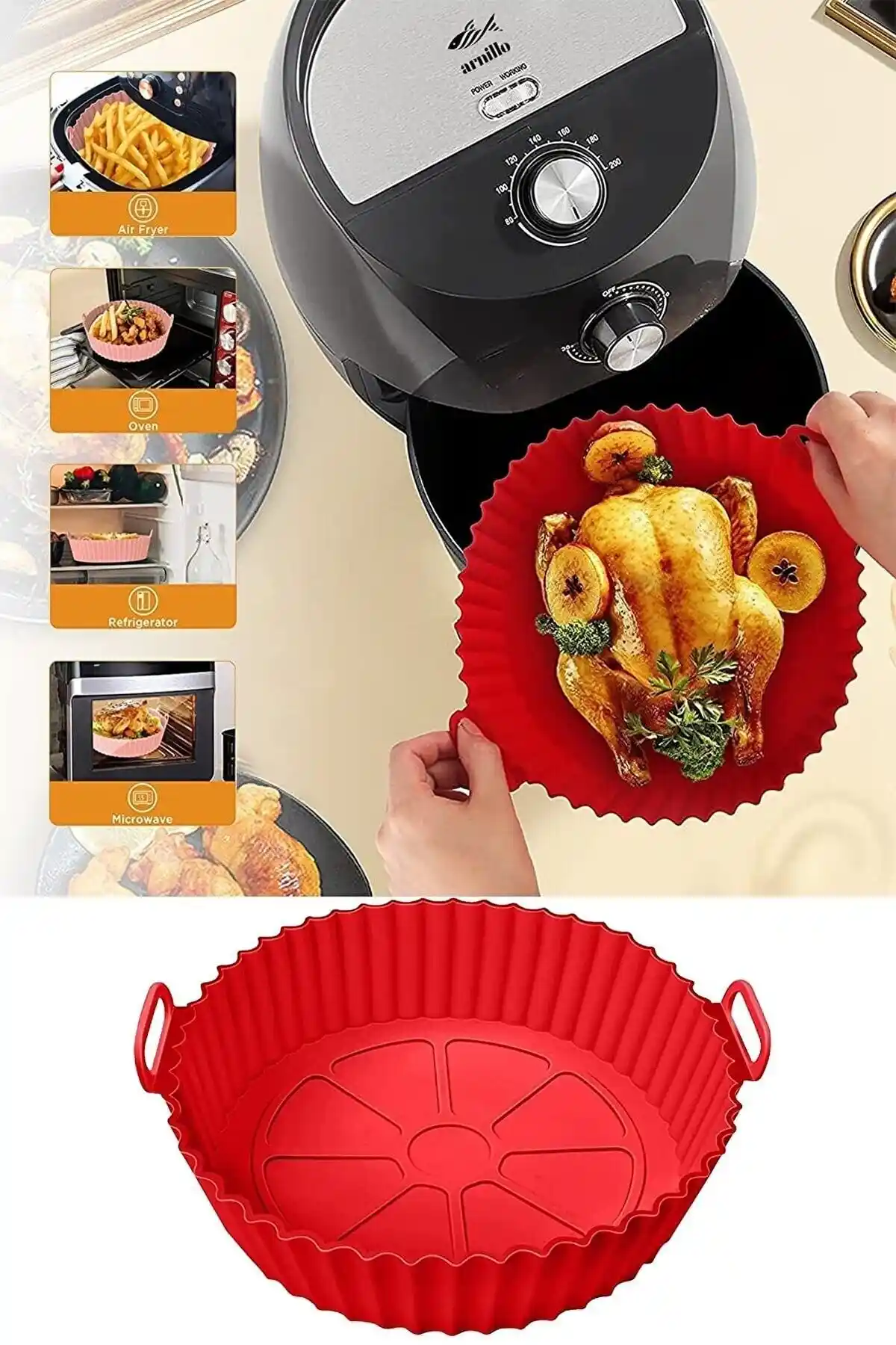 Sağlıklı ve Pratik Kullanım İçin TRUSTMODA Silikon Airfryer Kapı Ürün Tanıtımı ve Özellikleri