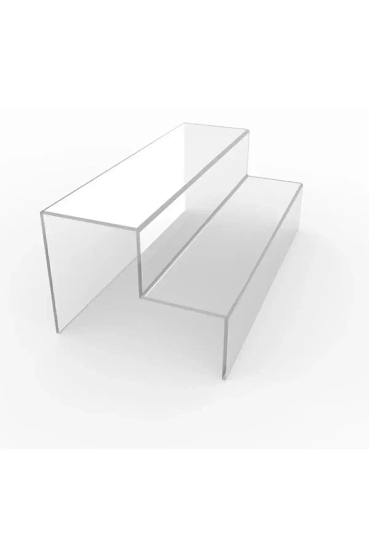 Seha Pleksi 2 Katlı Merdiven Rafı Dayanıklı ve Estetik Depolama Çözümü