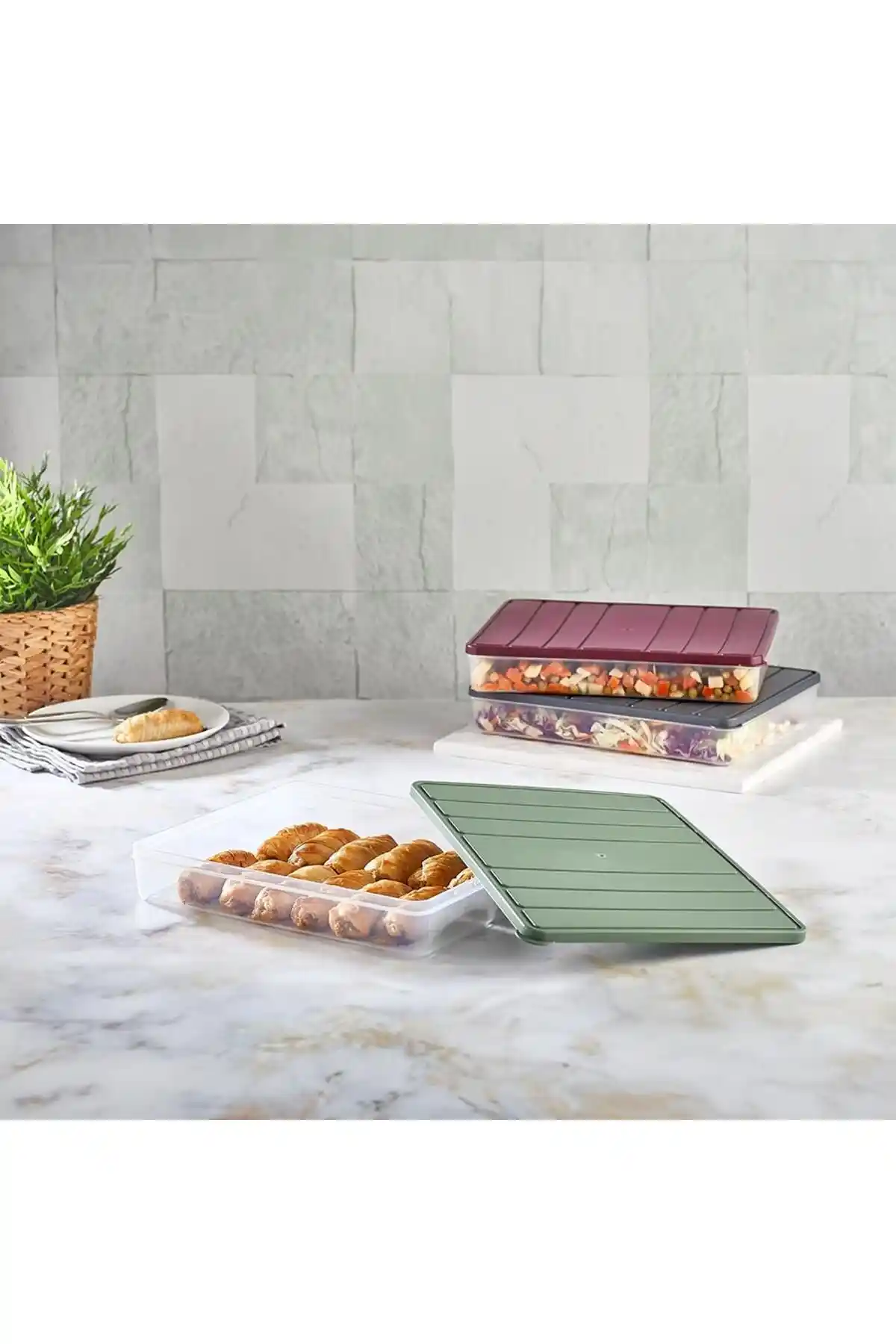 Selka Nora Saklama Kapları 2 Adet 2,25 Lt Dayanıklı ve Pratik Mutfak Çözümü