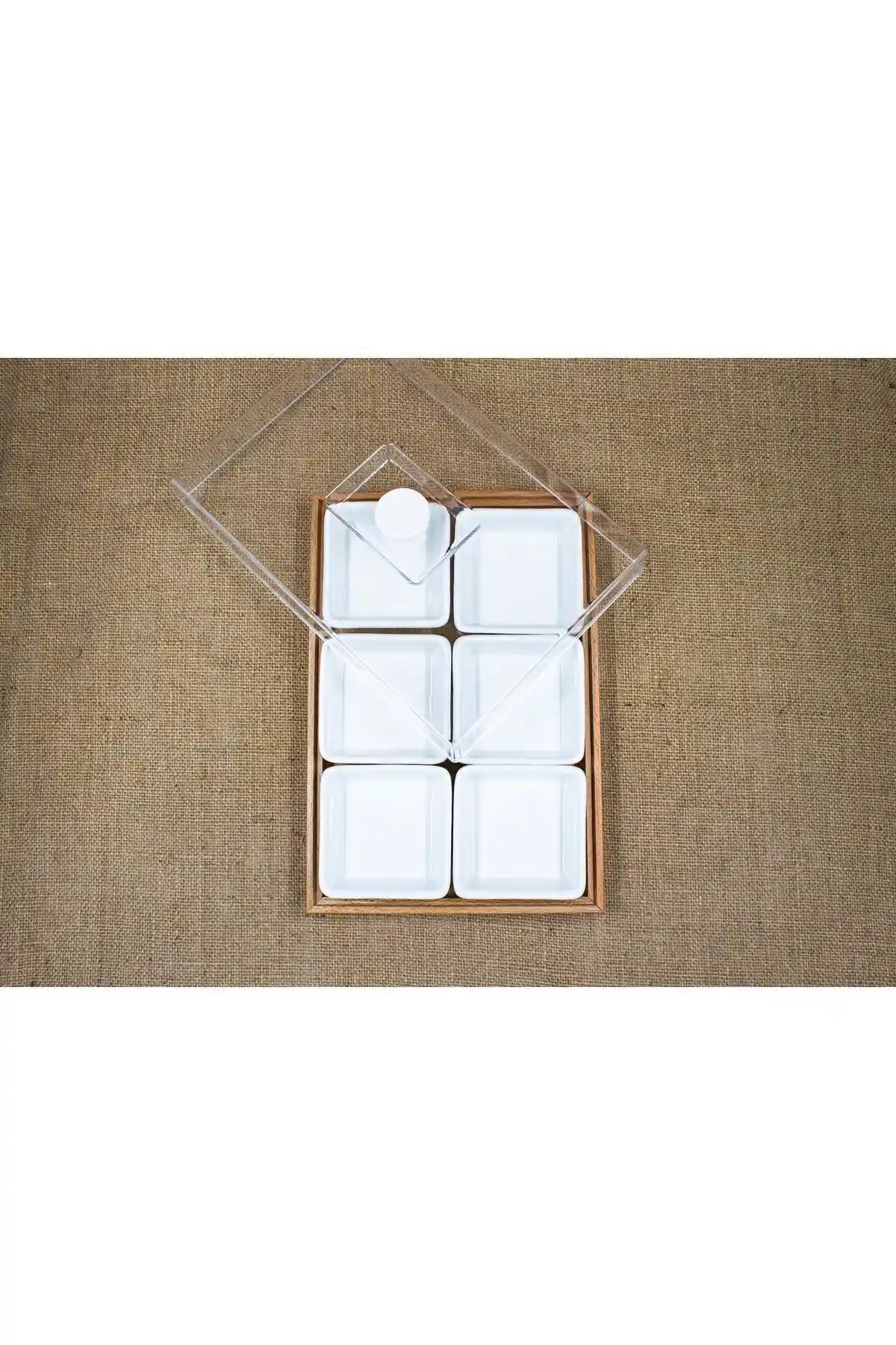 Sevilla 6'lı Beyaz Kahvaltılık Seti Modern ve Dayanıklı Mutfak Aksesuarları