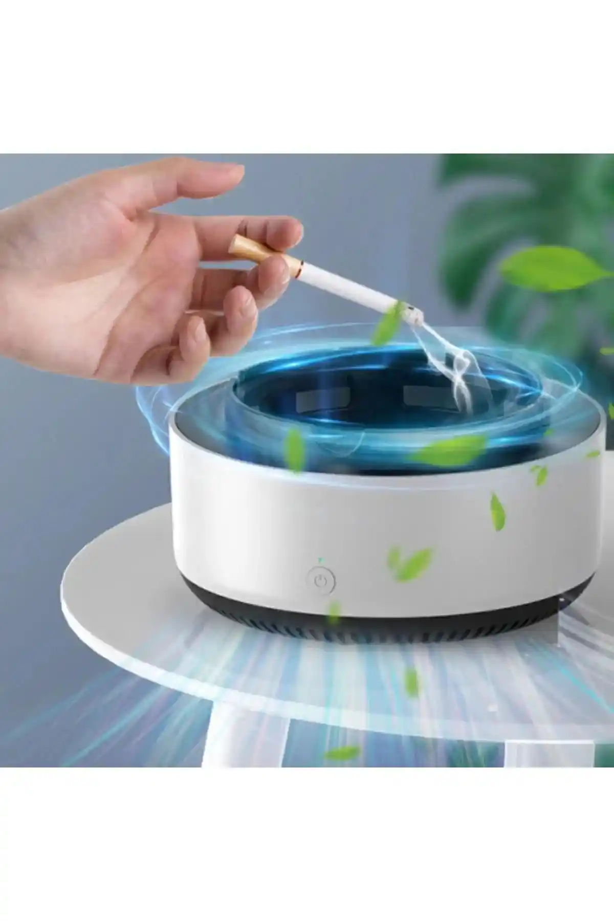 Sigara içenler için duman ve kokuyu önleyen akıllı kül tablası teknolojisi