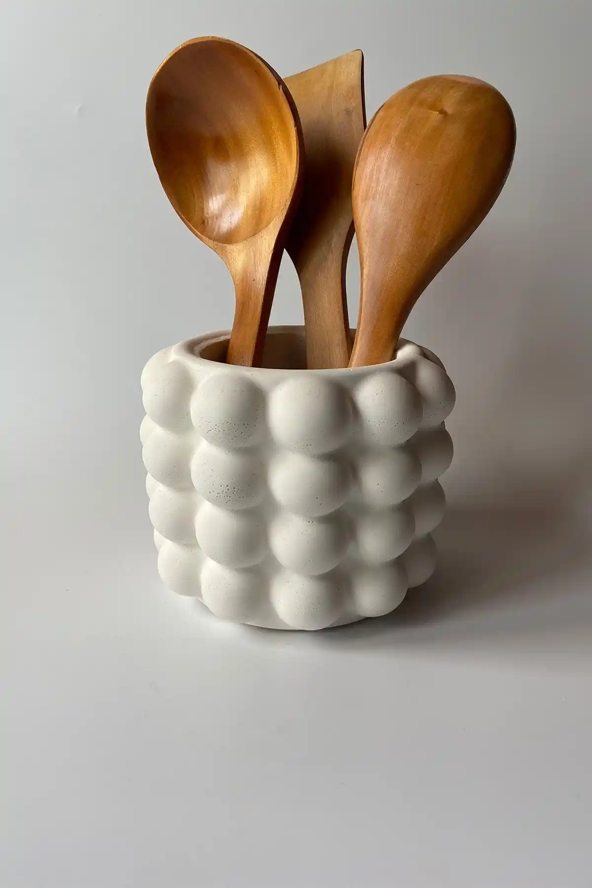 Sin İstanbul Beyaz Seramik Bubble Tezgah Üstü Dik Kaşıklık: Modern ve Dayanıklı Tasarım