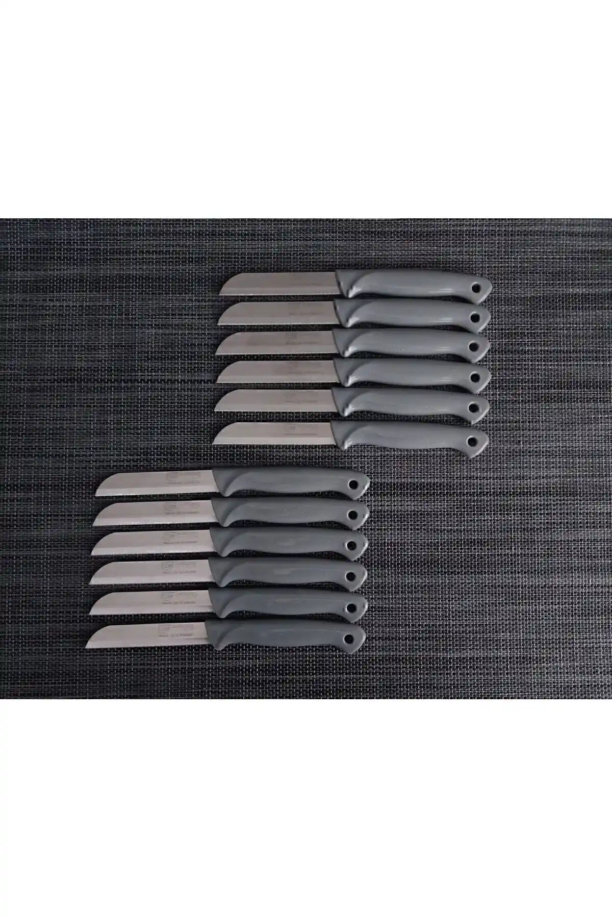 Solingen Simli Gri Meyve Bıçağı Seti 12 Parça Yüksek Kalite ve Estetik Tasarım