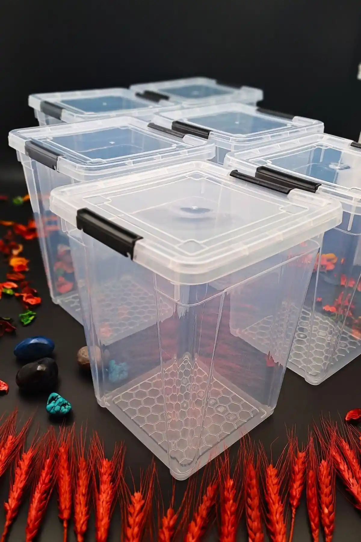 SWENCRAFT 6'lı Kilitli Saklama Kabı Seti 2 Litre Dayanıklı ve Şık Tasarım