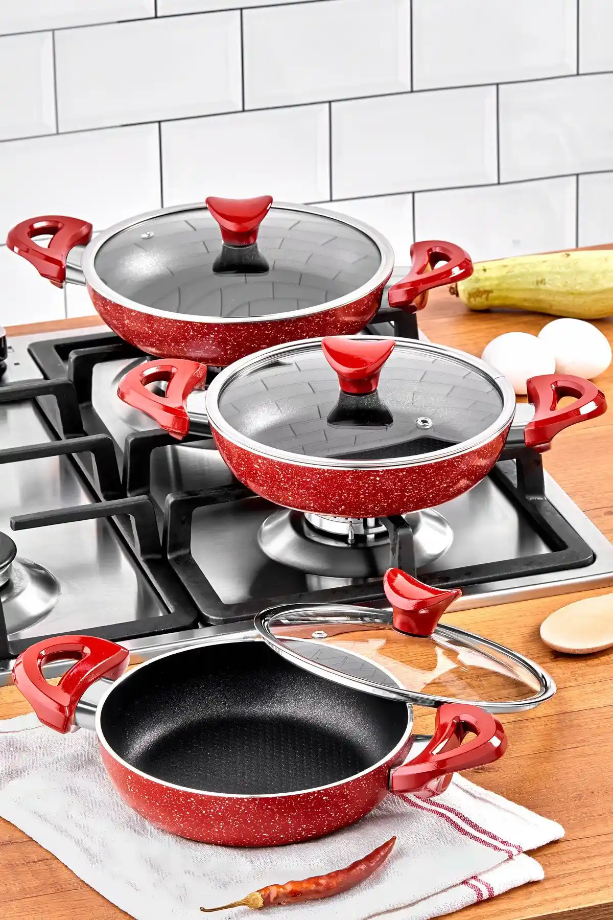 Taç Granit ve Ultra Granit 3'lü Omlet Setleri Karşılaştırması ve Özellikleri