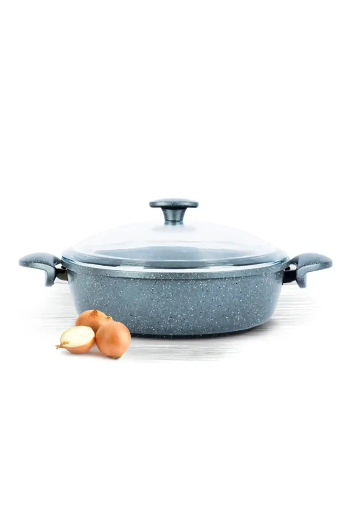 ThermoAD Döküm Granit Pilav ve Karnıyarık Tenceresi 26 cm dayanıklı ve şık mutfak gereci