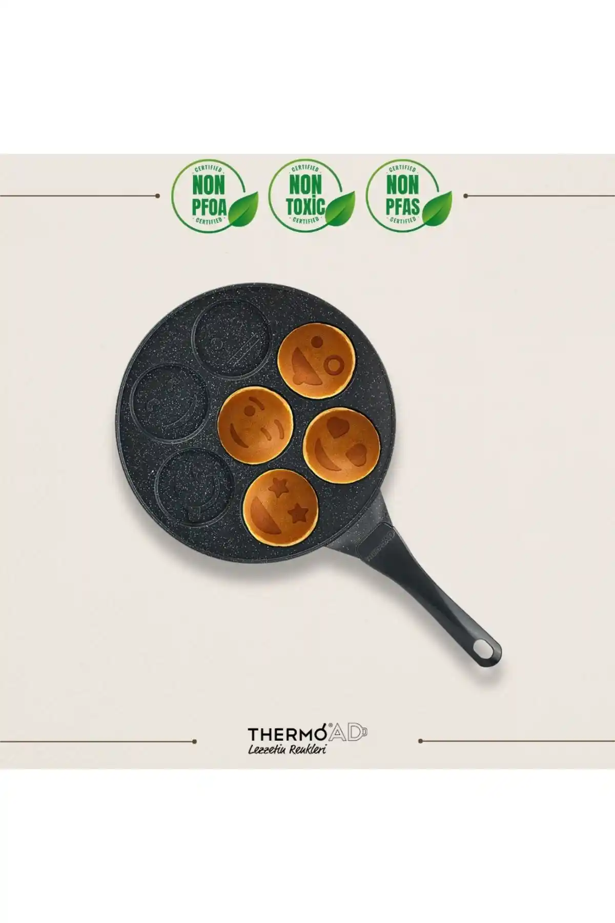 ThermoAD Pankek Tavası: Dayanıklı ve Estetik Granit Malzemeli 28 cm Pişirme Tavası