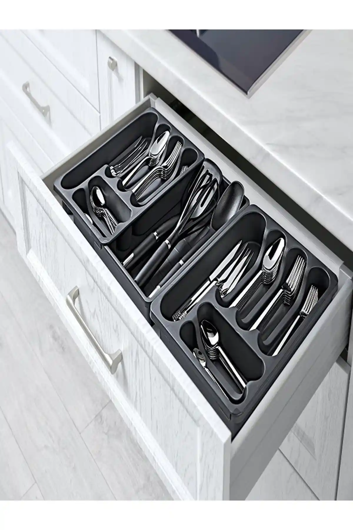 Timex Kayar Kaşıklık Uzayabilen Çekmeceli Mutfak Düzenleme Çözümü