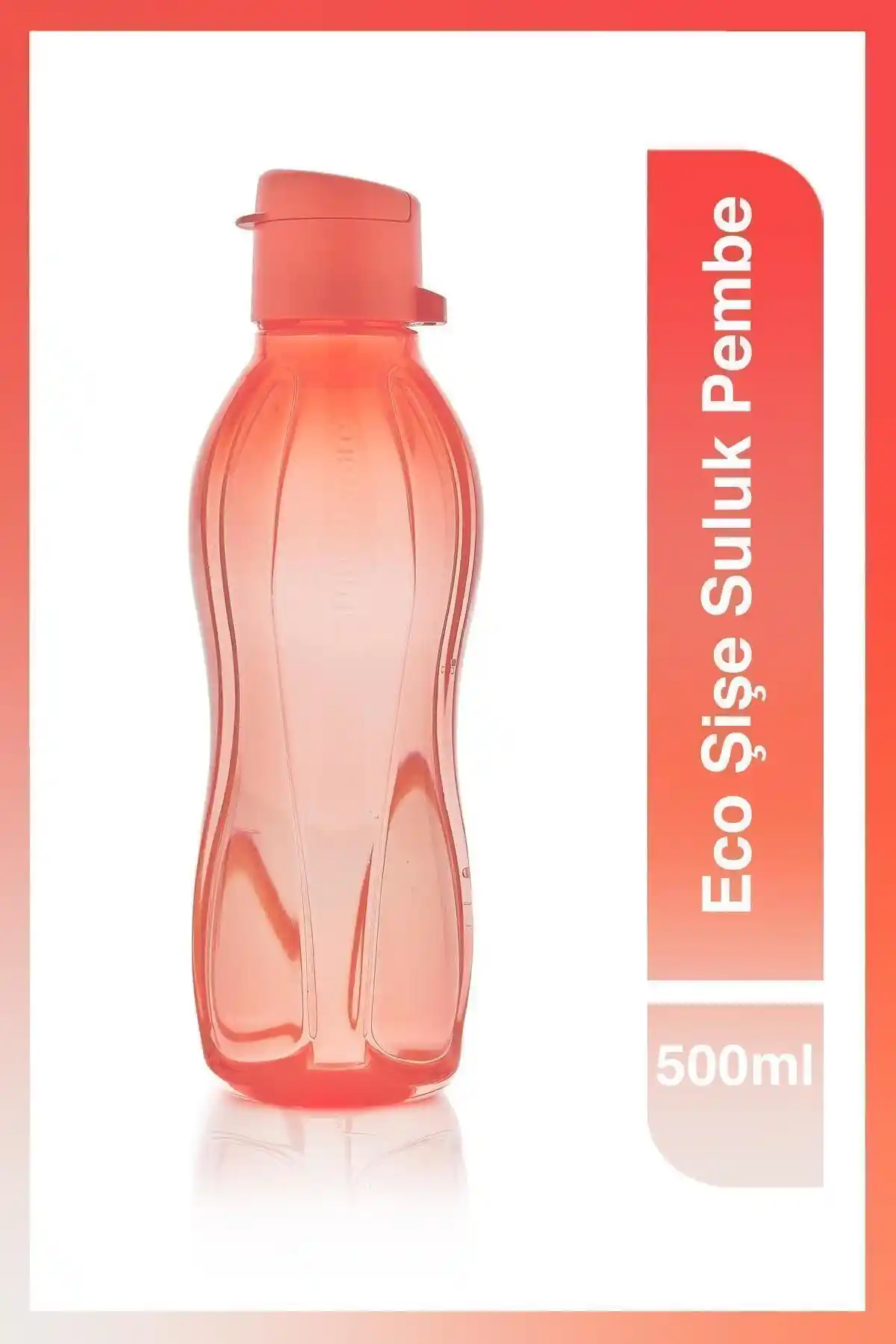 Tupperware Eco Şişe 500 ml Pembe - Çevre Dostu ve Kullanışlı Su Kabı