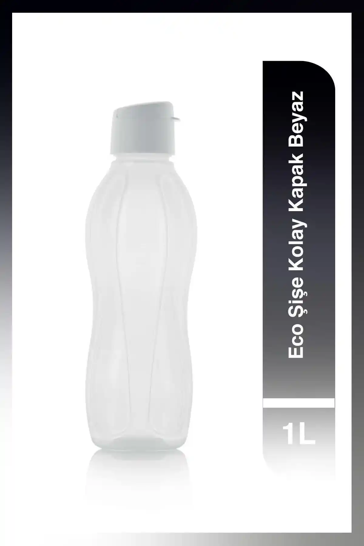 Tupperware Eco Şişe KK 1L Beyaz Sağlıklı ve Şık Su Saklama Çözümü
