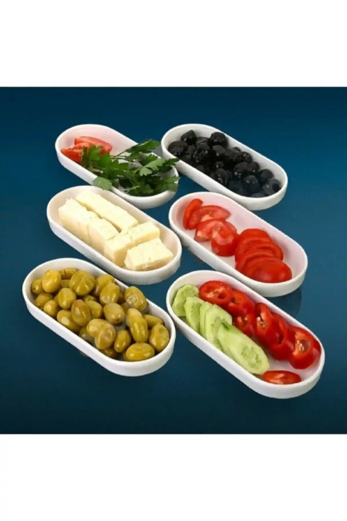 Tura Home Golden Kitchen Siyah Oval Kahvaltılık Tabak Modern ve Şık Tasarım