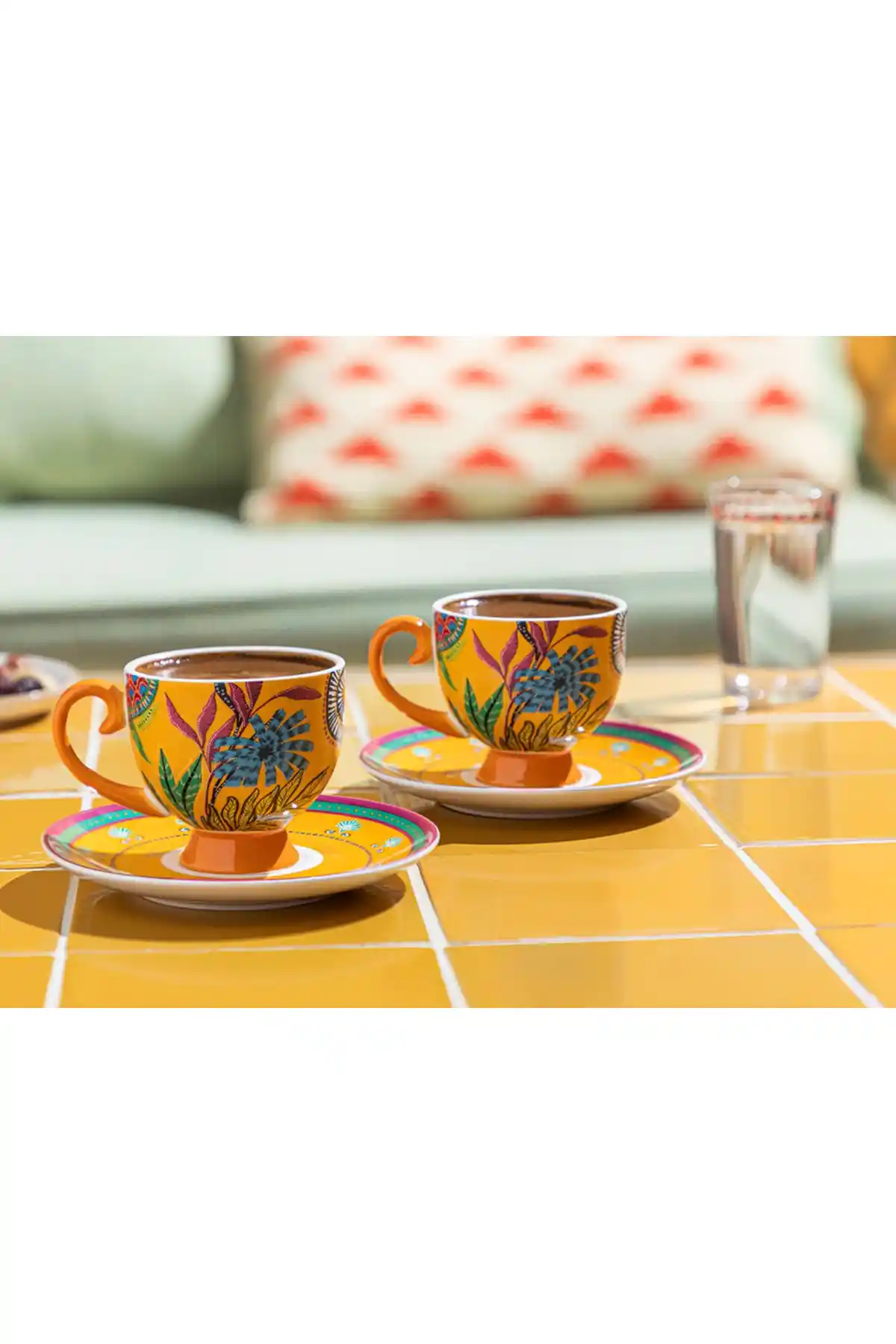 Türkçe Ev Eotic Wild Bone China 2'li Kahve Fincan Takımı Modern ve Şık Tasarım