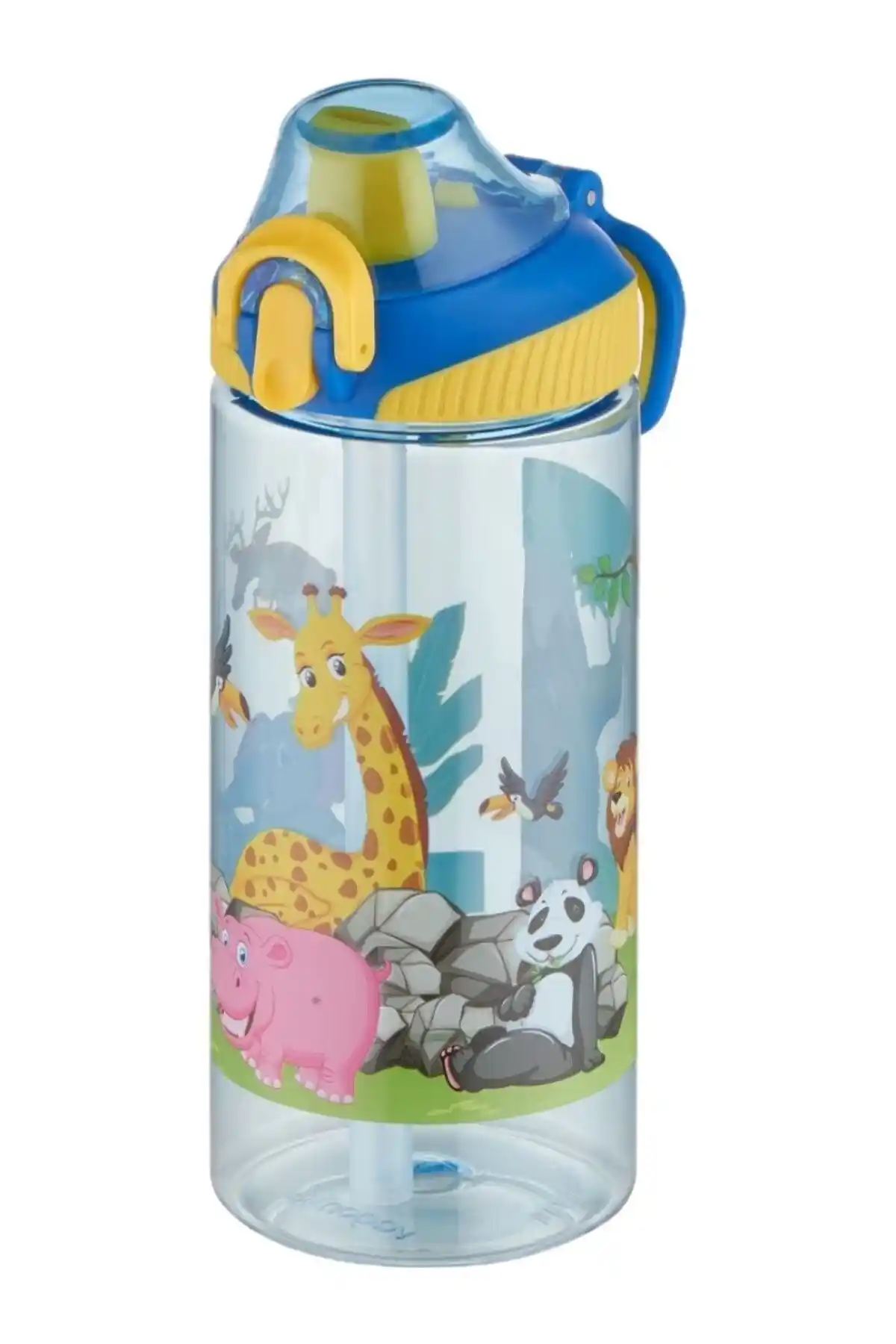 Vagonlife Fiftyfifty Tritan 500ml Silikon Pipetli Çocuk Su Matarası Güvenli ve Dayanıklı Tasarım